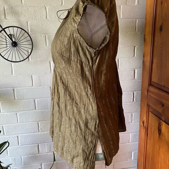 CALVIN Klein Jeans blouse army green - Picture 4 of 7